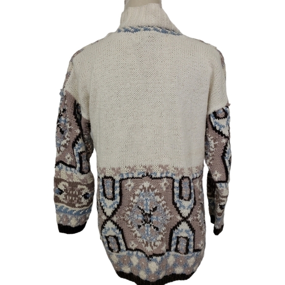 Vintage Handcrafted Cotton Ramie Bulky Sweater by Jennifer & Co. M - Picture 3 of 14